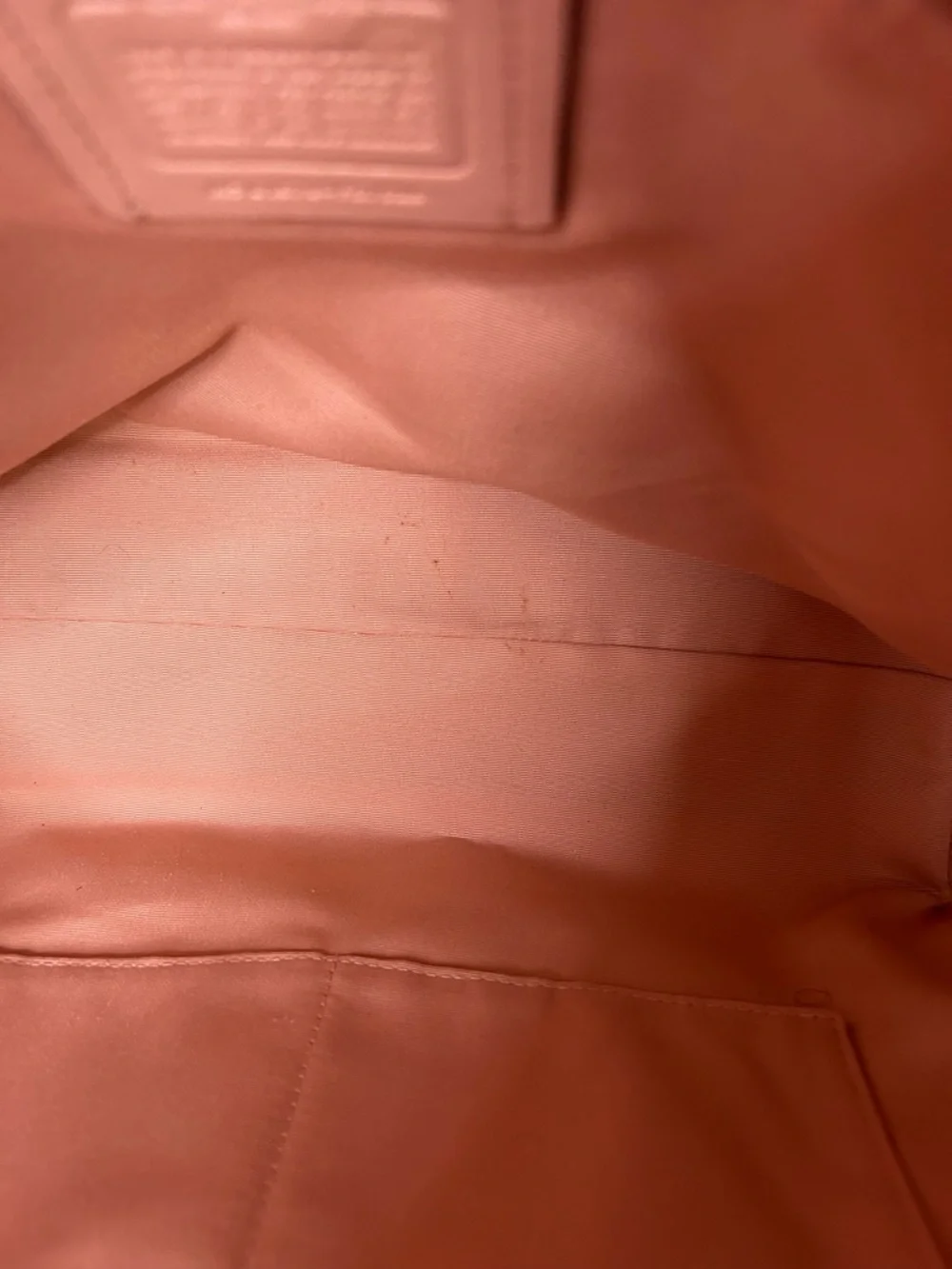 Coach Pebble Leather Tote in Blush Pink
